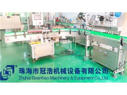 旋蓋機(jī)，鋁箔封口機(jī)，貼標(biāo)機(jī)，噴碼機(jī)，整套生產(chǎn)線已完成生產(chǎn)送貨至客戶公司